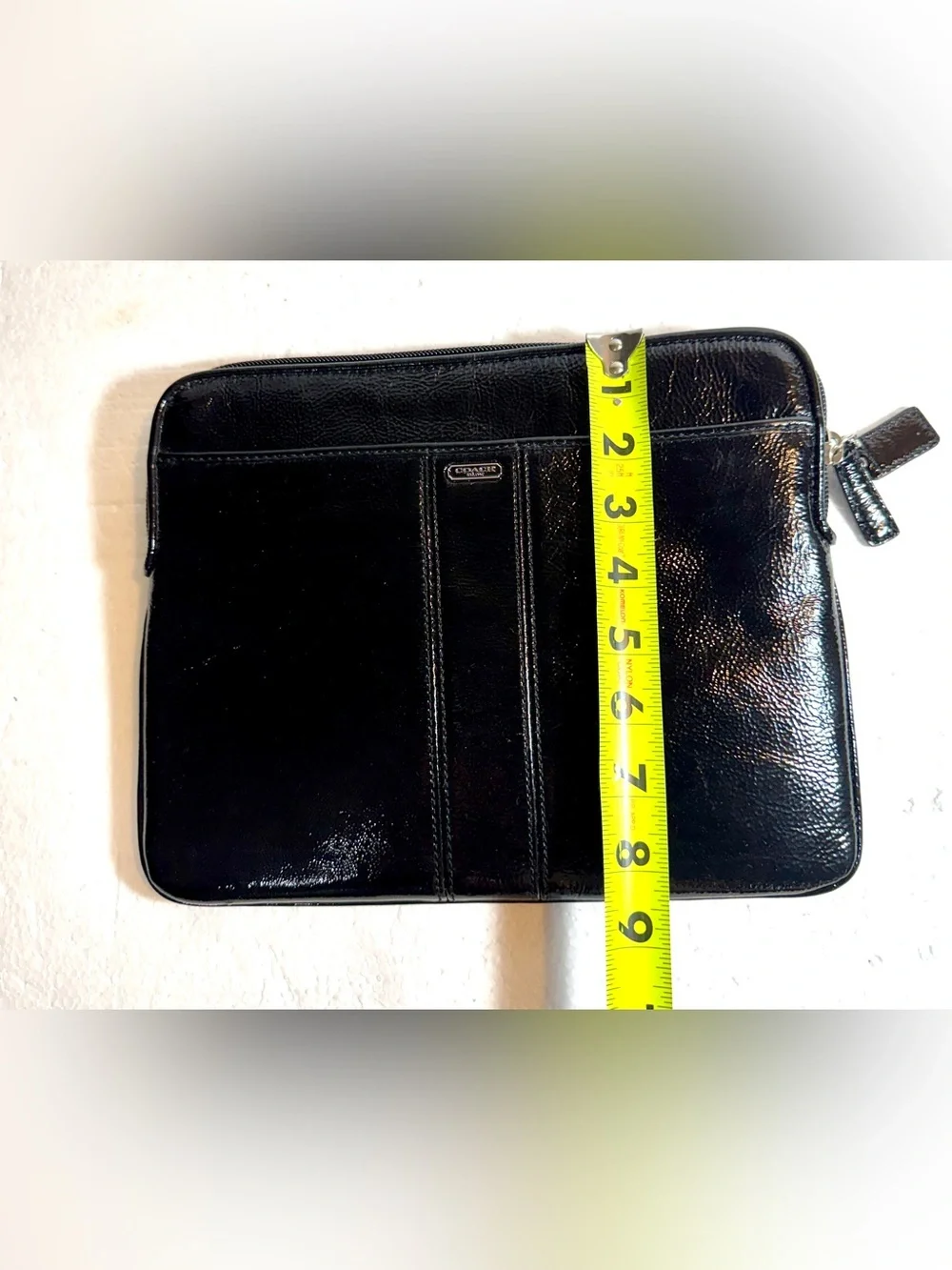 Coach Leather Document Sleek Coach Black Laptop/Tablet Case Professional